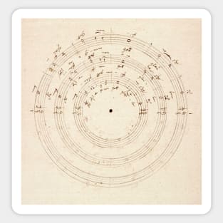 Haydn | Choral | Circular score, original manuscript Sticker